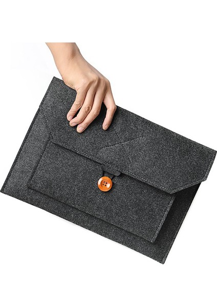 Хранение Продукции,2x Yumuşak Iş Çantası Kılıf Apple Macbook Air Pro Retina 13 Dizüstü Macbook Tablet Için Çanta Koyu Gri (Yurt Dışından)
