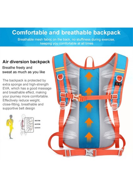 Açık Bisiklet Çantası Su Torbası Taşınabilir Su Geçirmez Bisiklet Sırt Çantası Spor Seyahat Tırmanma Koşu Sürme Sırt Çantası-Siyah (Yurt Dışından) fırsatları