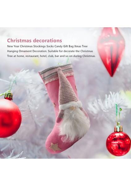Декоративные Подарки,noel Çorapları, Noel Çorapları Süslemeleri, Tatil Partisi Ev Dekorasyonu Için Noel Baba Hediye Şeker Çantası, B (Yurt Dışından) modelleri