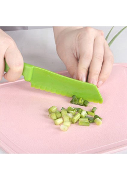 Торт В Форме,18 Parça Çocuk Pişirme Seti, Plastik Çocuk Güvenli Pişirme Şef Bıçakları ve Kesme Tahtası, Çocuk Meyve Salatası Bıçakları (Yurt Dışından)