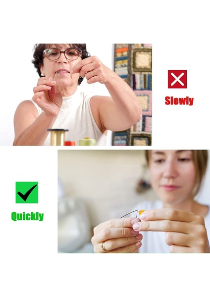 50 Adet Iğne Geçirici El Dikiş Için Iğneler Için Küçük Göz Iğne Geçirici Dikiş Makinesi Için Iğne Geçirici Aracı (Yurt Dışından)