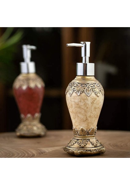 Dayanıklı Pompalı Retro Akik Beyaz Sabunluk, Banyo, Yatak Odası ve Mutfak B Için Doldurulabilir Sıvı El Losyonu Şişesi (Yurt Dışından)
