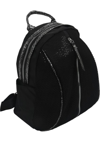 Naylon Kadın Sırt Çantası Fermuarlı Okul Çantası Genç Kız Küçük Sırt Çantası Kadın Sırt Çantası Siyah (Yurt Dışından) fiyatları