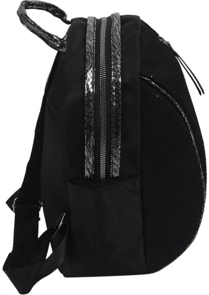 Naylon Kadın Sırt Çantası Fermuarlı Okul Çantası Genç Kız Küçük Sırt Çantası Kadın Sırt Çantası Siyah (Yurt Dışından) modelleri