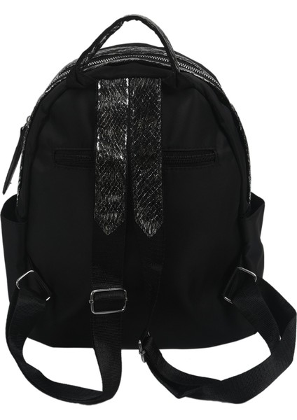 Naylon Kadın Sırt Çantası Fermuarlı Okul Çantası Genç Kız Küçük Sırt Çantası Kadın Sırt Çantası Siyah (Yurt Dışından) fırsatları
