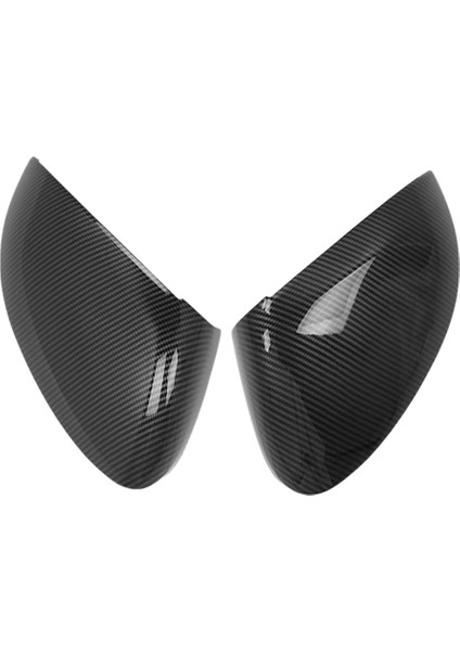Karbon Fiber Dikiz Yan Cam Ayna Kapağı Trim Çerçeve Yan Ayna Kapakları ile Uyumlu Golf 8 Mk8 2020 2021 (Yurt Dışından) modelleri