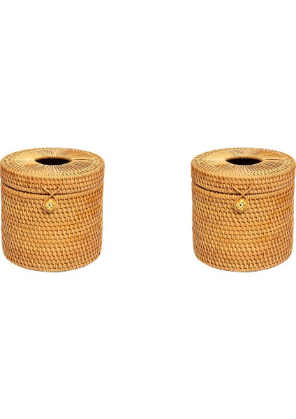Хранение Продукции,2x Rattan Doku Kutusu Tuvalet Kağıdı Kapağı Hasır Tutucular, Depolama Için Kapaklı Tek Rulo ve Banyoda Dokular (Yurt Dışından) indirimleri