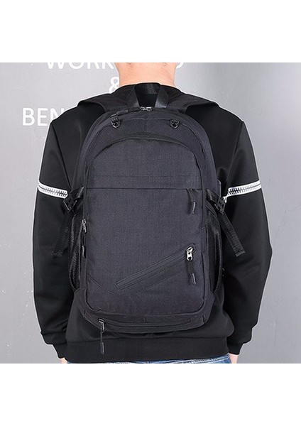 Erkek Spor Spor Çantası Basketbol Sırt Çantası Açık Eğlence Sırt Çantası Futbol Çantası Laptop Çantası Okul Çantası Siyah (Yurt Dışından) fırsatları