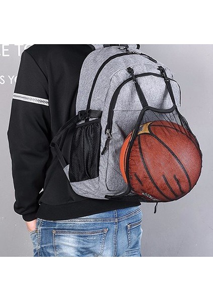 Erkek Spor Spor Çantası Basketbol Sırt Çantası Açık Eğlence Sırt Çantası Futbol Çantası Laptop Çantası Okul Çantası Siyah (Yurt Dışından) indirimleri