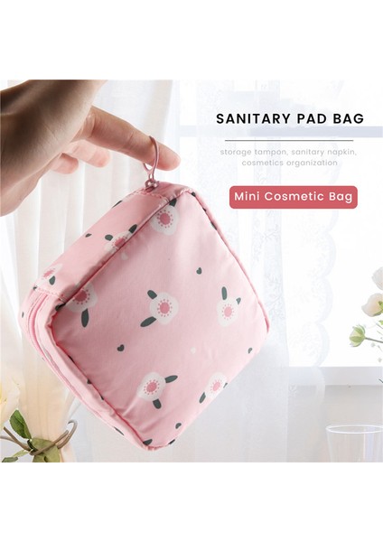 1 Adet Mini Makyaj Çantaları Fermuarlı Kız Hijyenik Ped Çantası Kart Tutucu Bozuk Para Cüzdanı Kozmetik Kulaklık Kılıfı Hijyenik Kese Pembe (Yurt Dışından) indirimleri