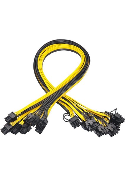 Многоцелевые Наборы,20 Adet 6 Pin Pcı-E - 8 Pin (6 + 2) Pcı-E (Erkek - Erkek) Gpu Güç Kablosu 50 cm Grafik Kartları Için Sunucu Kesme Panosu (Yurt Dışından)