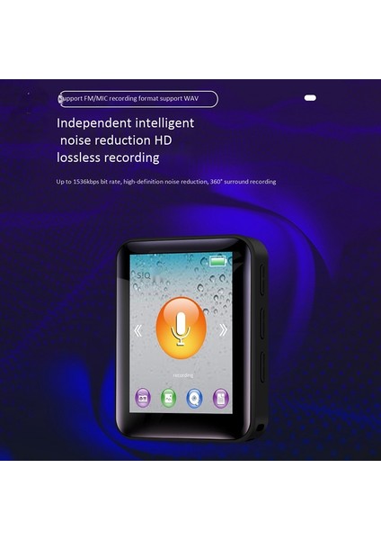 1.8 Inç Mp3 Çalar Düğmesi Müzik Çalar 4 GB Hoparlörler ile Taşınabilir Mp3 Çalar Yüksek Sadakat Kayıpsız Ses Kalitesi (Yurt Dışından) indirimleri