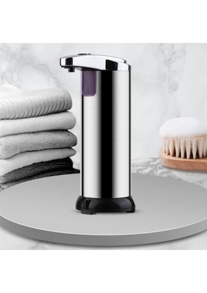 Su Geçirmez Tabanlı Otomatik Sabunluk Fotoselli, Mutfak Banyo Otel Için 250ML Sıvı Sabunluk (Yurt Dışından)