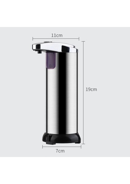 Su Geçirmez Tabanlı Otomatik Sabunluk Fotoselli, Mutfak Banyo Otel Için 250ML Sıvı Sabunluk (Yurt Dışından)