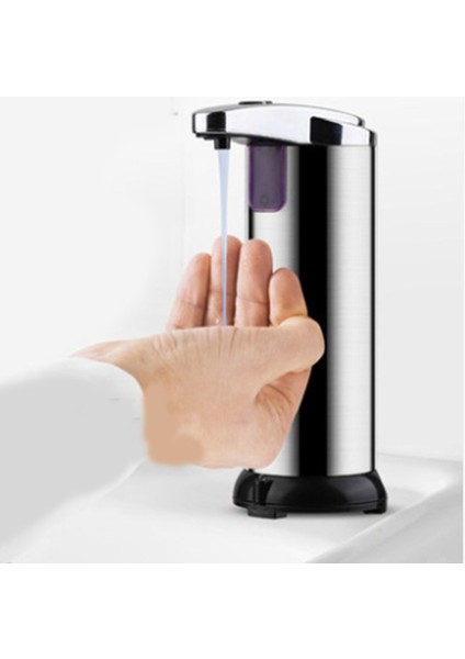 Su Geçirmez Tabanlı Otomatik Sabunluk Fotoselli, Mutfak Banyo Otel Için 250ML Sıvı Sabunluk (Yurt Dışından)