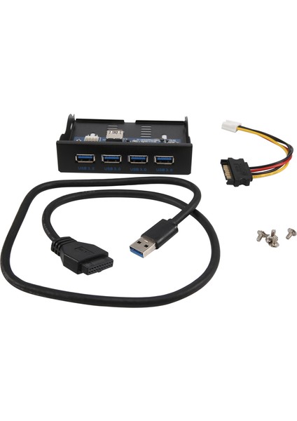 Usb3.0 Disket Ön Panel 3.5 Inç Disket Yuvası Için 4 Bağlantı Noktalı Ön Panel 19 Pin - 4 Bağlantı Noktası Usb3.0 Hub Genişletme I (Yurt Dışından)
