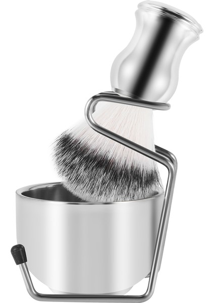 Tıraş Seti Sabunluk + Tıraş Fırçası + Stand Tutucu, Paslanmaz Çelik + Naylon Fırça Seti Saf Saç Tıraş Fırçası Seti (Yurt Dışından) fiyatları