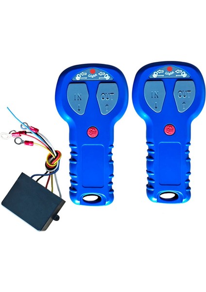 12V 24V Su Geçirmez Araba Kablosuz Vinç Elektrikli Uzaktan Kumanda Manuel Verici Seti Kamyon Atv Suv Kamyon Araç (Yurt Dışından)