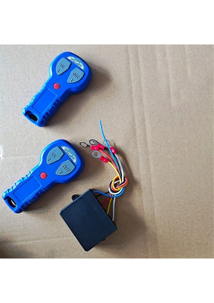 12V 24V Su Geçirmez Araba Kablosuz Vinç Elektrikli Uzaktan Kumanda Manuel Verici Seti Kamyon Atv Suv Kamyon Araç (Yurt Dışından)