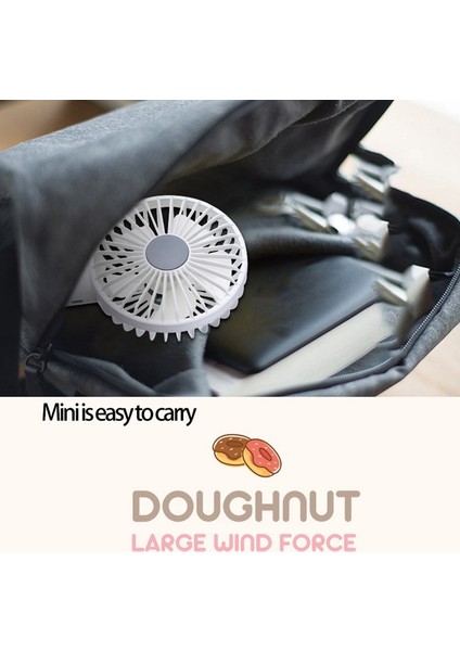 Taşınabilir El Fan Mini USB Kişisel Masa Masası 3 Hızlı Hava Soğutucu Açık Seyahat Için Gece Işık Tabanı Ile, Beyaz (Yurt Dışından) modelleri