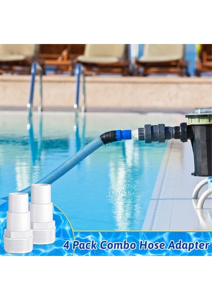 Evrensel 1.25/1.5 Inç Hortum Adaptörü Havuz Filtresi Pompası Hortum Adaptörü SPX1091Z7, SPX1091Z4 Adaptörü ile Uyumlu Yedek (Yurt Dışından)