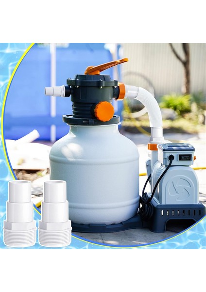 Evrensel 1.25/1.5 Inç Hortum Adaptörü Havuz Filtresi Pompası Hortum Adaptörü SPX1091Z7, SPX1091Z4 Adaptörü ile Uyumlu Yedek (Yurt Dışından)