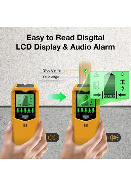 In 1 Elektrikli Çok Fonksiyonlu Saplama Dedektörü Ahşap Ac Tel Boru Metal Çiviler Için LCD Ekranlı Akıllı Saplama Sensörü (Yurt Dışından) indirimleri