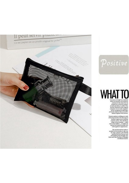 Fermuarlı File Çanta, 6'lı Paket (S/m/l), Güzellik Makyajı Kozmetik Aksesuarları Düzenleyici, Seyahat Tuvalet Malzemeleri Seti Seti, Siyah (Yurt Dışından) indirimleri