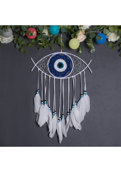 Nazar Dream Catchers Yatak Odası Için El Dokuma Makrome Dreamcatcher Duvar Asılı Ev Dekor Iyi Şanslar Nimet Hediye,1 (Yurt Dışından) indirimleri