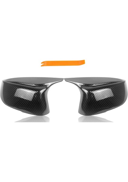 Karbon Fiber Kapı Dikiz Aynası Kapatma Kapakları Trim Değiştirme ile Uyumlu Q50 Q60 Q70 QX30 QX50 2014-2020 Aksesuarları (Yurt Dışından)
