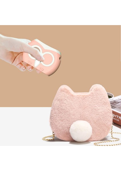 Kişisel Fan, Taşınabilir Küçük El Fanı, Şarj Edilebilir Masa Fanı, Masa Için Kordon USB Şarj Kablosu ile Boyun Fanı, Pembe (Yurt Dışından)