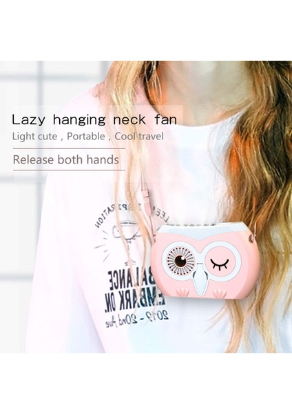 Kişisel Fan, Taşınabilir Küçük El Fanı, Şarj Edilebilir Masa Fanı, Masa Için Kordon USB Şarj Kablosu ile Boyun Fanı, Pembe (Yurt Dışından) fiyatları