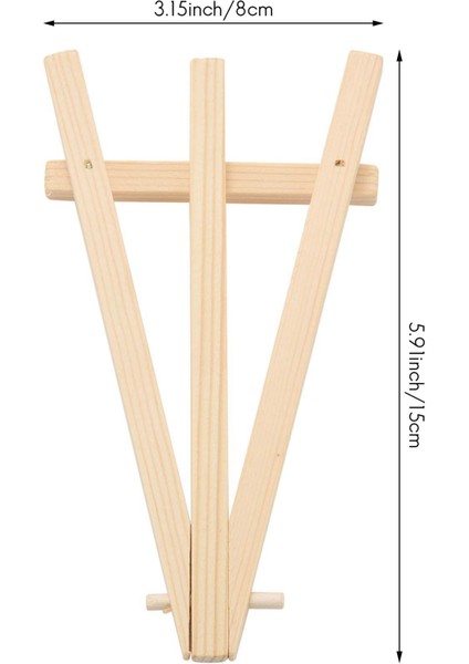 72 Paket Mini Ahşap Ekran Şövale Ahşap Şövale Resim Sergisi Zanaat Küçük Akrilik Yağ Projeleri Için Set (Yurt Dışından)