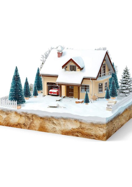 105 Adet Minyatür Noel Ağacı Yapay Kar Don Ağaçları Noel Dıy Zanaat Parti Dekorasyon Için Çam Ağaçları (4 Boyutu) (Yurt Dışından) fiyatları