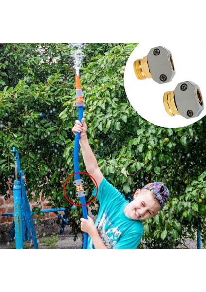 Bahçe Hortumu Tamir Takımı, Alüminyum Alaşımlı Bahçe Hortum Ucu Tamircisi, Fit 5/8in&3/4in Bahçe Hortum Bağlantısı, 4 Hortum Yıkayıcılar ile (Yurt Dışından)