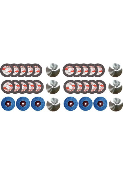 32 Adet 75X10MM Açı Taşlama Çark Seti Ahşap Metal Kesme Diski Hss Karbür Parlatma Levha 12 V Mini Açı Öğütücü (Yurt Dışından)