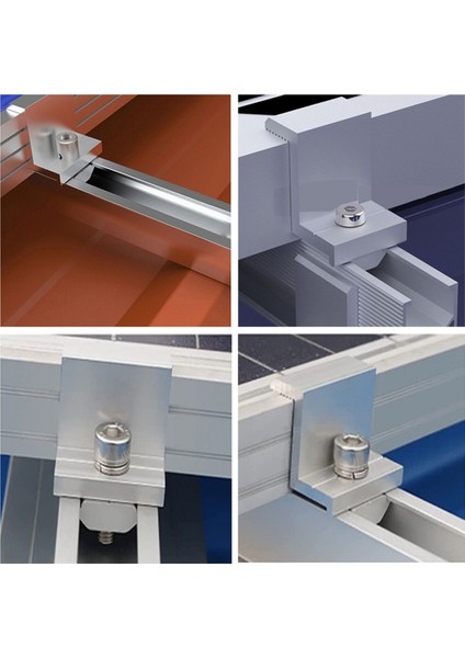 Güneş Paneli Ayarlanabilir Braket Kelepçe Pv Braketi Montaj Klipsi Güneş Panelini Sabitlemek Için Güneş Sonu Kelepçesi 30MM (Yurt Dışından)