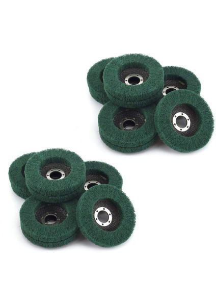 10 Adet Naylon Fiber Mop Taşlama Parlatma Parlatıcı Tekerlek Ovma Pedi Taşlama Diski Açı Öğütücü Için Metal Parlatıcı (Yurt Dışından)