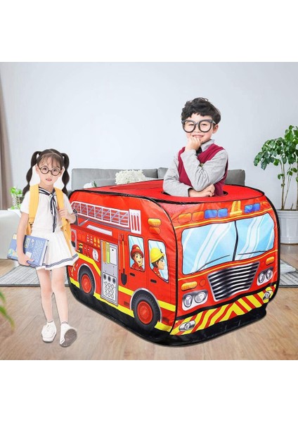 Polis Kamyonu Çadırı Çadır Katlanabilir Kapalı ve Açık Oyun Evi Çocuklar Bebekler Erkek Kız ile Uyumlu (Yurt Dışından) fırsatları