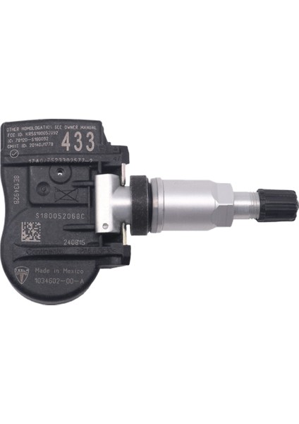 2016-2023 Model x 433MHZ Tpms Sensörü Lastik Hava Basıncı Sensörü 1034602-00-C ile Uyumlu (Yurt Dışından)