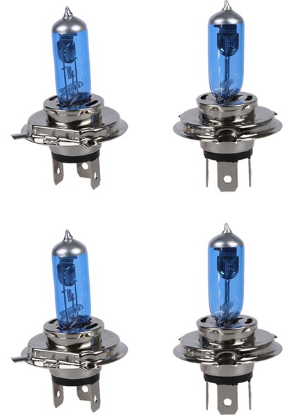 4x H4 Süper Beyaz Araba Far Ampuller Ampul Lamba 12V 100W (Yurt Dışından)