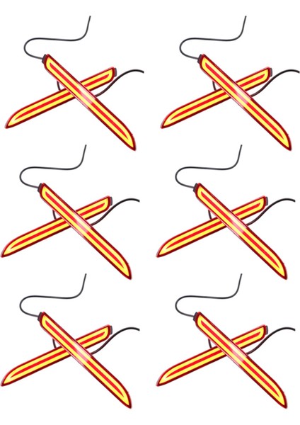 12X LED Araç Arka Tampon Reflektör Kuyruk Fren Işık Çubuğu Wish Sienna Için (Iki Fonksiyon) (Yurt Dışından)