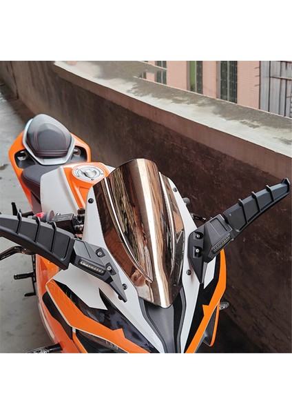 Atv Motosiklet Kanat Dikiz Aynası Ayarlanabilir Döner Yan Ayna 250 600 250SR 450SR ile Uyumlu (Yurt Dışından) modelleri