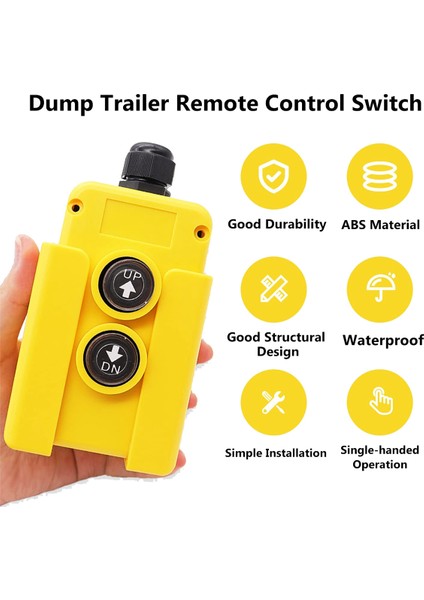 Многоцелевые Наборы,damperli Römork Uzaktan Kumanda Anahtarı 12V Dc Yukarı Aşağı Kontrol Anahtarı Hidrolik Pompa Gücü Aktif Kaldırma Boşaltma Kamyonu (Yurt Dışından)