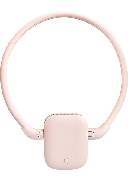 USB Taşınabilir Fan Soğuk Fanneck Asılı Şarj Edilebilir Mini Spor Ev Ofis Için Ayarlanabilir Boyun Çift, Pembe (Yurt Dışından)