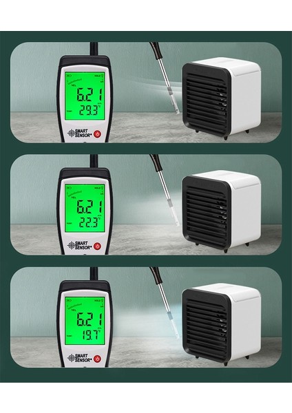 Hava Soğutucu Mini Taşınabilir Klima Fanı Gürültüsüz Evaporatif Nemlendirici Ofis Için 3 Vites Hızı (Yurt Dışından) fiyatları