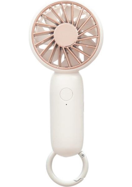Yaz Soğutucu Mini El Fanı USB Şarj Kişisel Masa Fanları Şarj Edilebilir Taşınabilir Ofis Açık Seyahat Beyaz (Yurt Dışından)