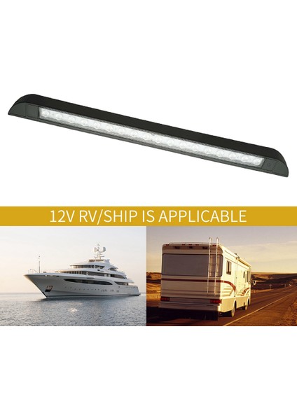18 LED Tente Işığı 12V 24V Su Geçirmez 506MM Şerit Lamba Karavan Karavan Tekne (Yurt Dışından)
