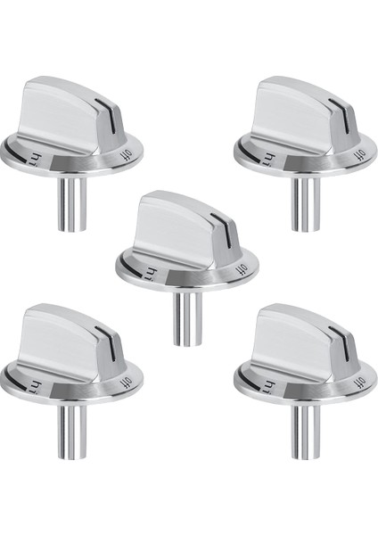 5 Paket Yükseltme 5304525746 Uzun Saplı Soba Düğmeleri Değiştirmeleri, Frigidaire Gaz Sobası Aralığı Fırın Düğmeleriyle Uyumlu (Yurt Dışından)