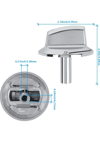 5 Paket Yükseltme 5304525746 Uzun Saplı Soba Düğmeleri Değiştirmeleri, Frigidaire Gaz Sobası Aralığı Fırın Düğmeleriyle Uyumlu (Yurt Dışından) fiyatları